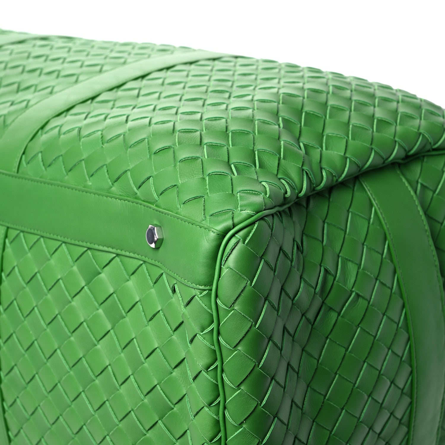 Bottega Veneta Calfskin Intrecciato Large Duffle Bag Parakeet 13 of 13