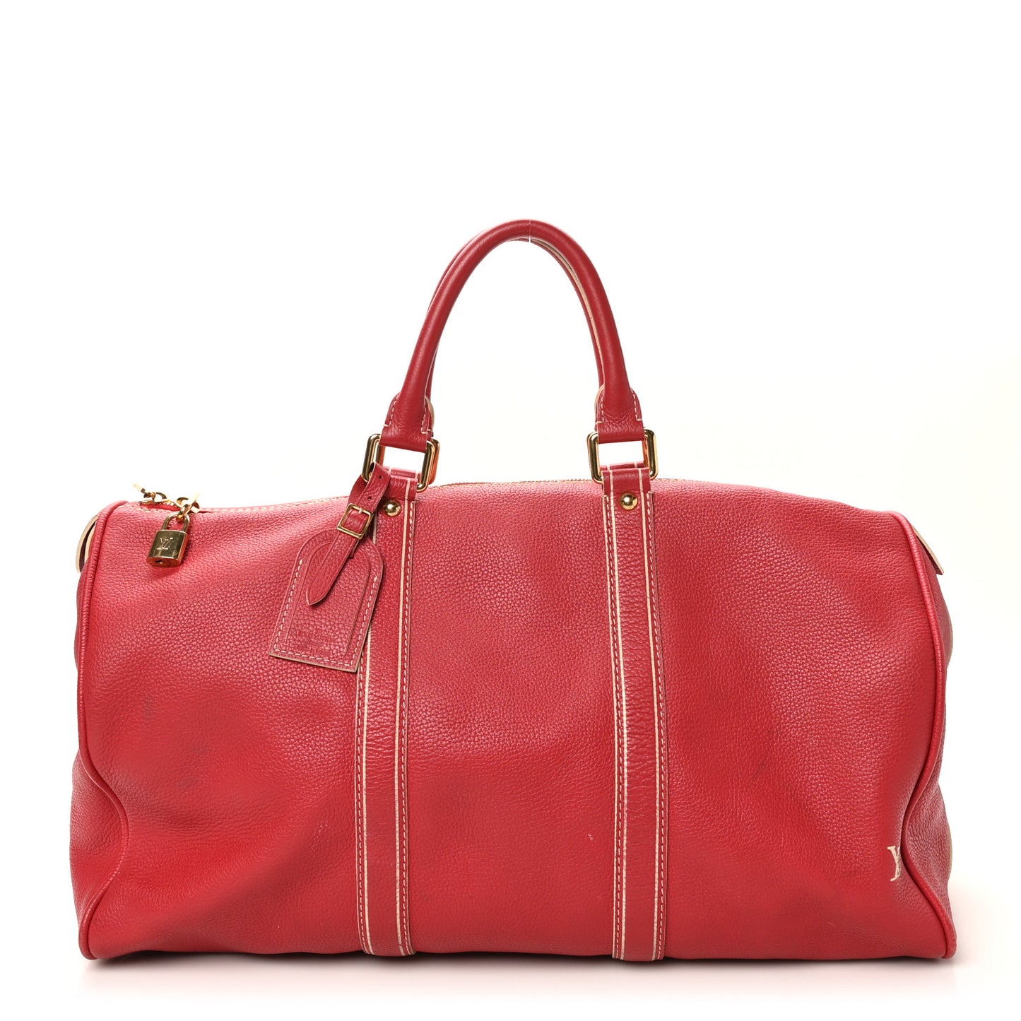 Tobago Calfskin Keepall 50 Red