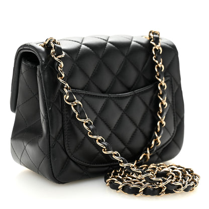 Chanel Lambskin Quilted Mini Square Flap Black 3 of 10