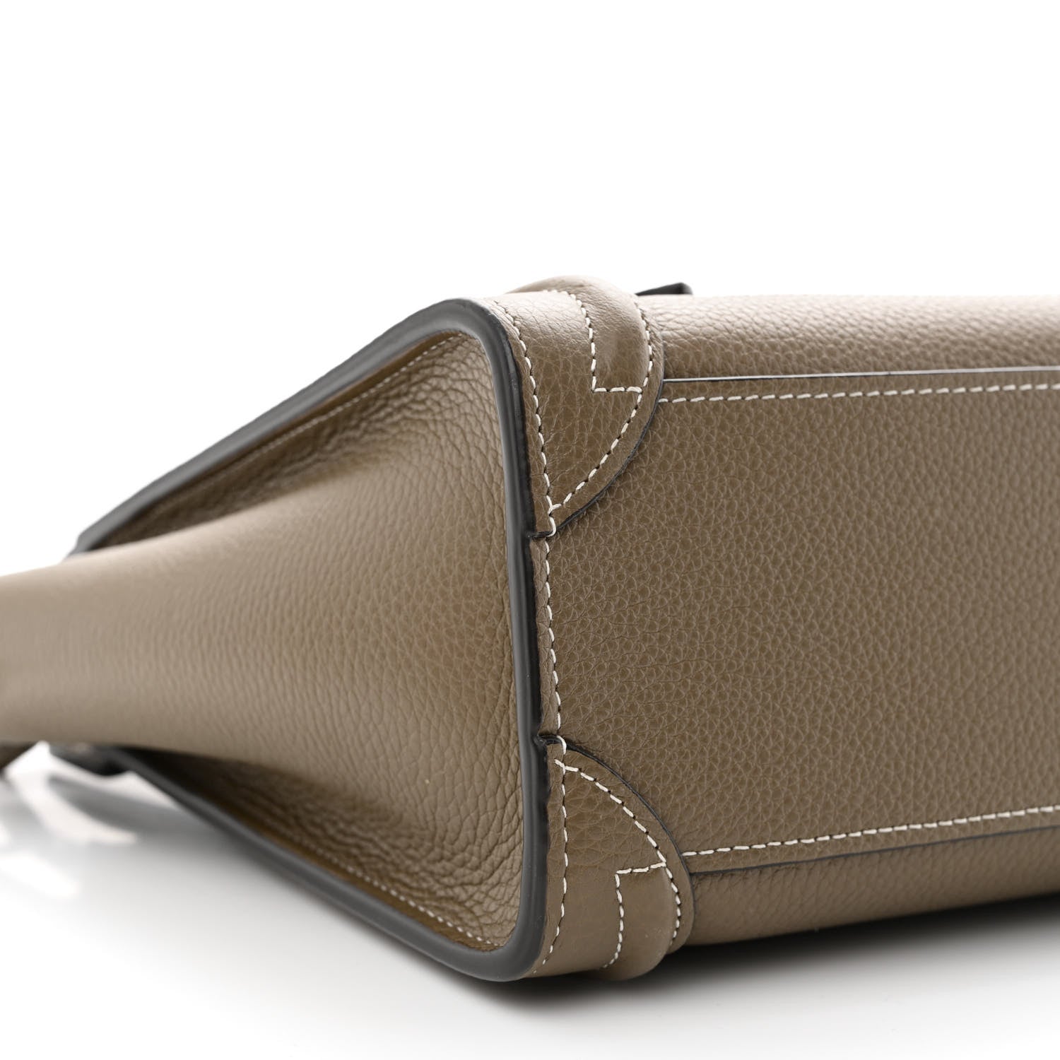 Celine Drummed Calfskin Nano Luggage Souris 9 of 10