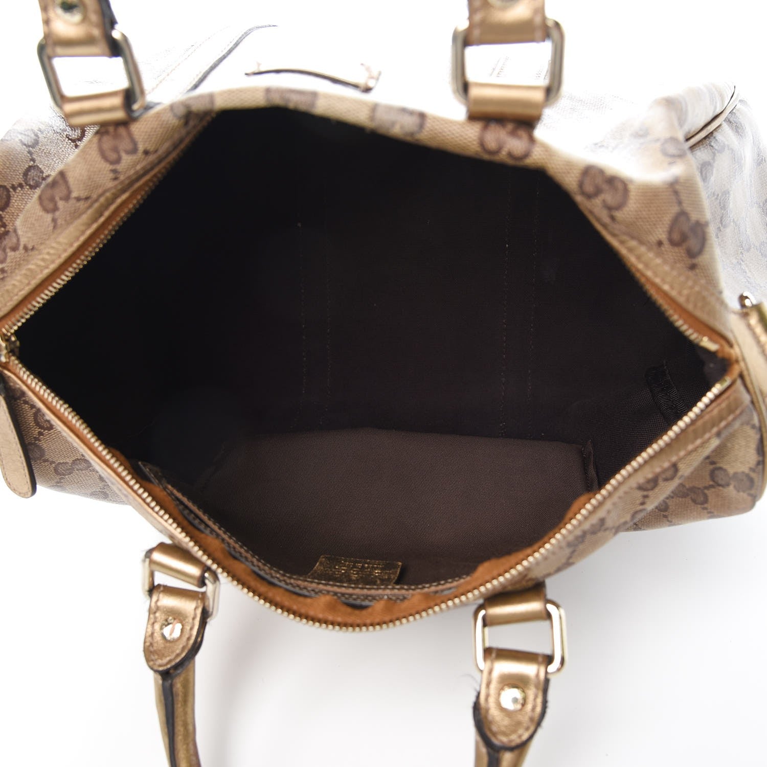 Gucci Crystal Monogram Medium Joy Boston Gold 5 of 10