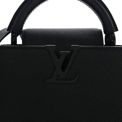 Louis Vuitton Matte Taurillon Capucines East West Mini All Black 8 of 10