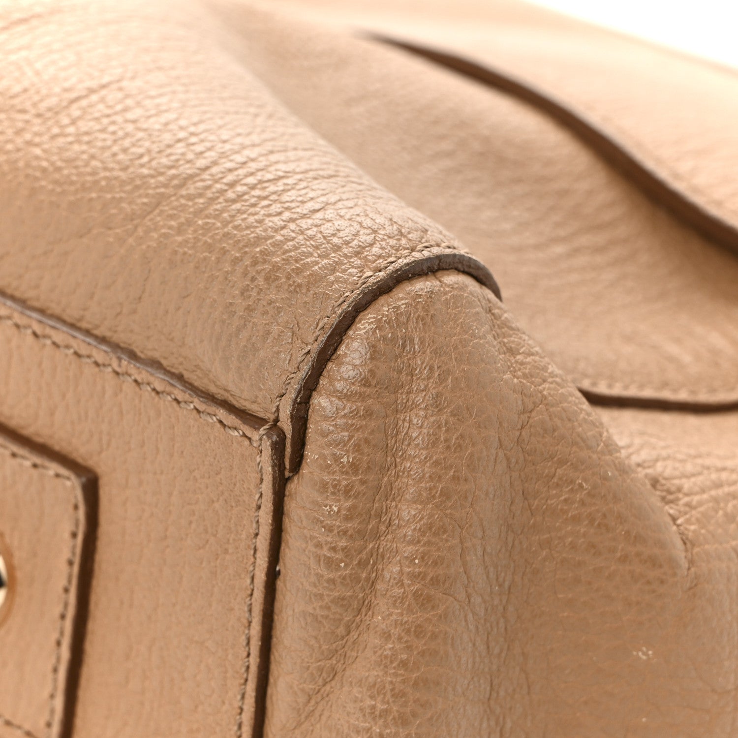 Mulberry Glossy Goatskin Medium Del Rey Satchel Fudge 11 of 16