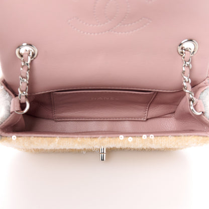 Chanel Sequin Mini Waterfall Flap Pink Blue Yellow 5 of 12
