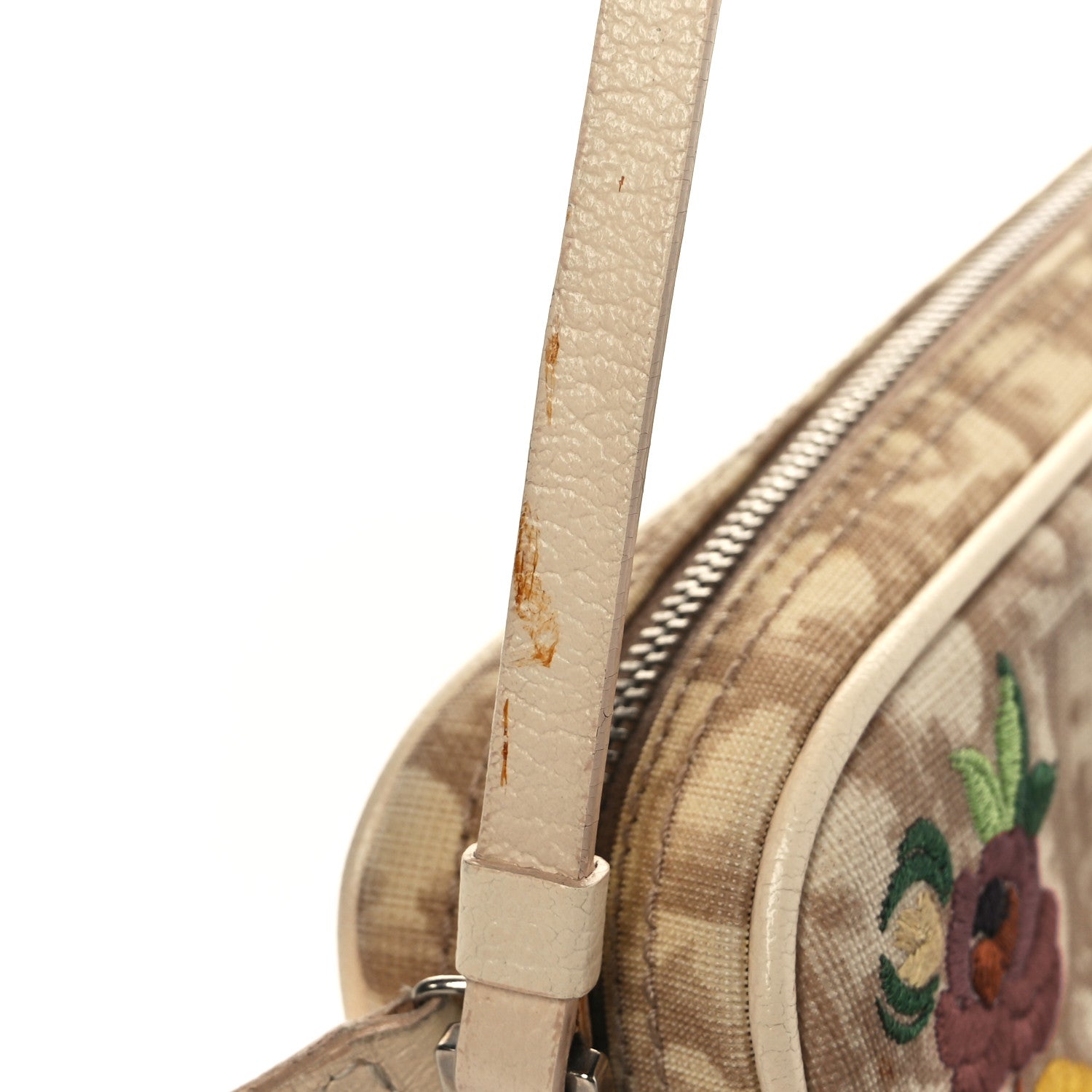 Christian Dior Monogram Vintage Flowers Mini Pochette Beige 11 of 11