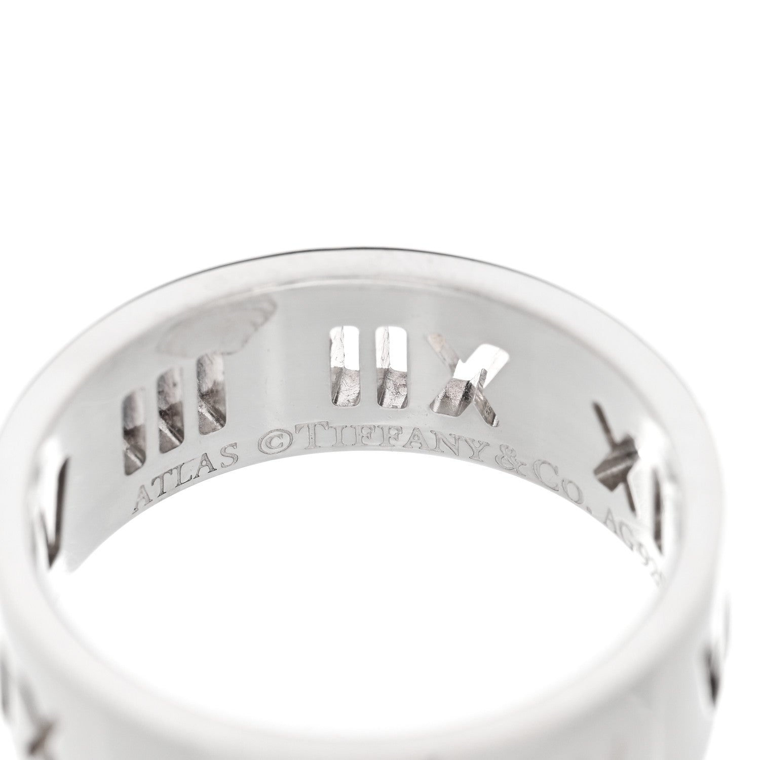 Tiffany Sterling Silver Wide Atlas Pierced Ring 61 9.5 1804561