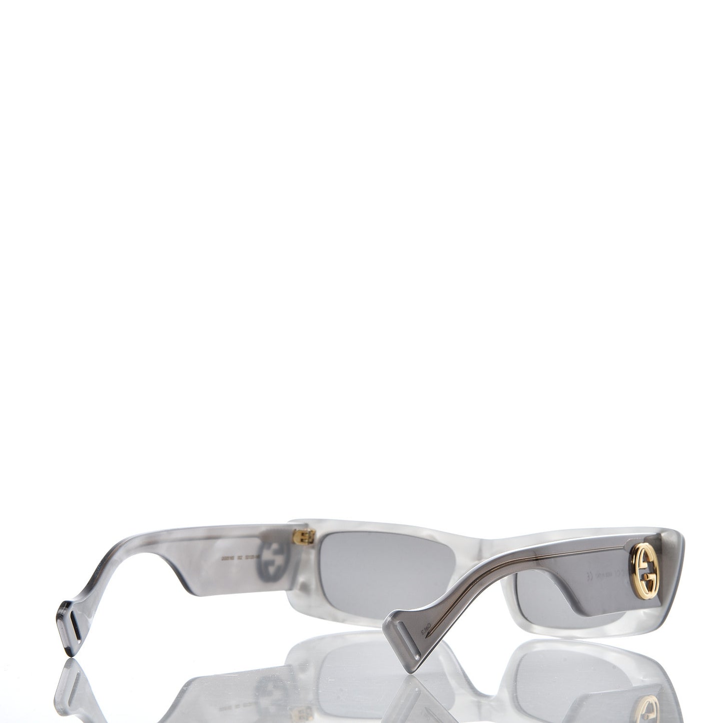 Acetate Rectangular GG0516S Sunglasses Grey Gold