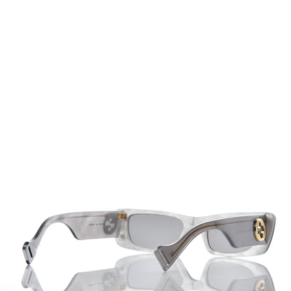 Gucci Acetate Rectangular GG0516S Sunglasses Grey Gold 4 of 7