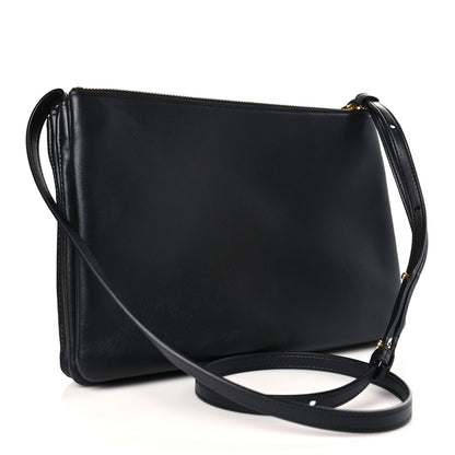 Celine Lambskin Large Trio Crossbody Bag Black 3 of 11