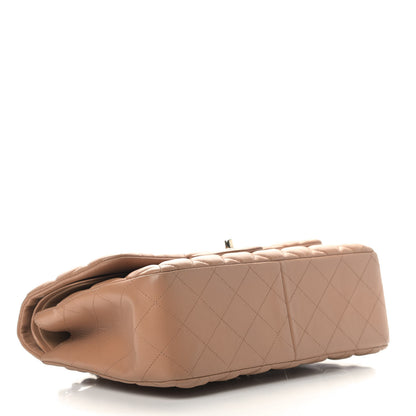 Chanel Lambskin Quilted Jumbo Double Flap Brown 3 of 12