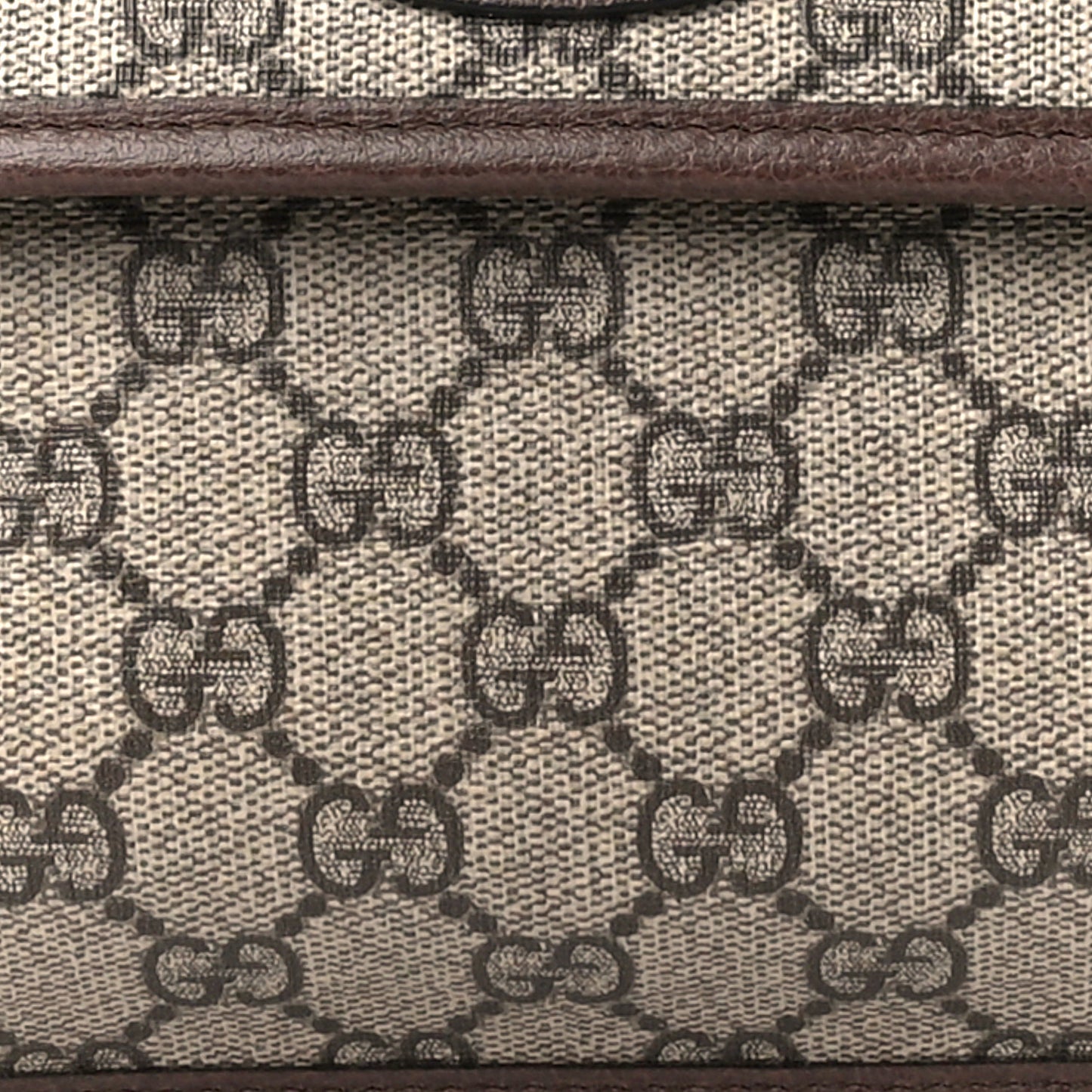 GG Supreme Monogram Neo Vintage Web Belt Bag Brown