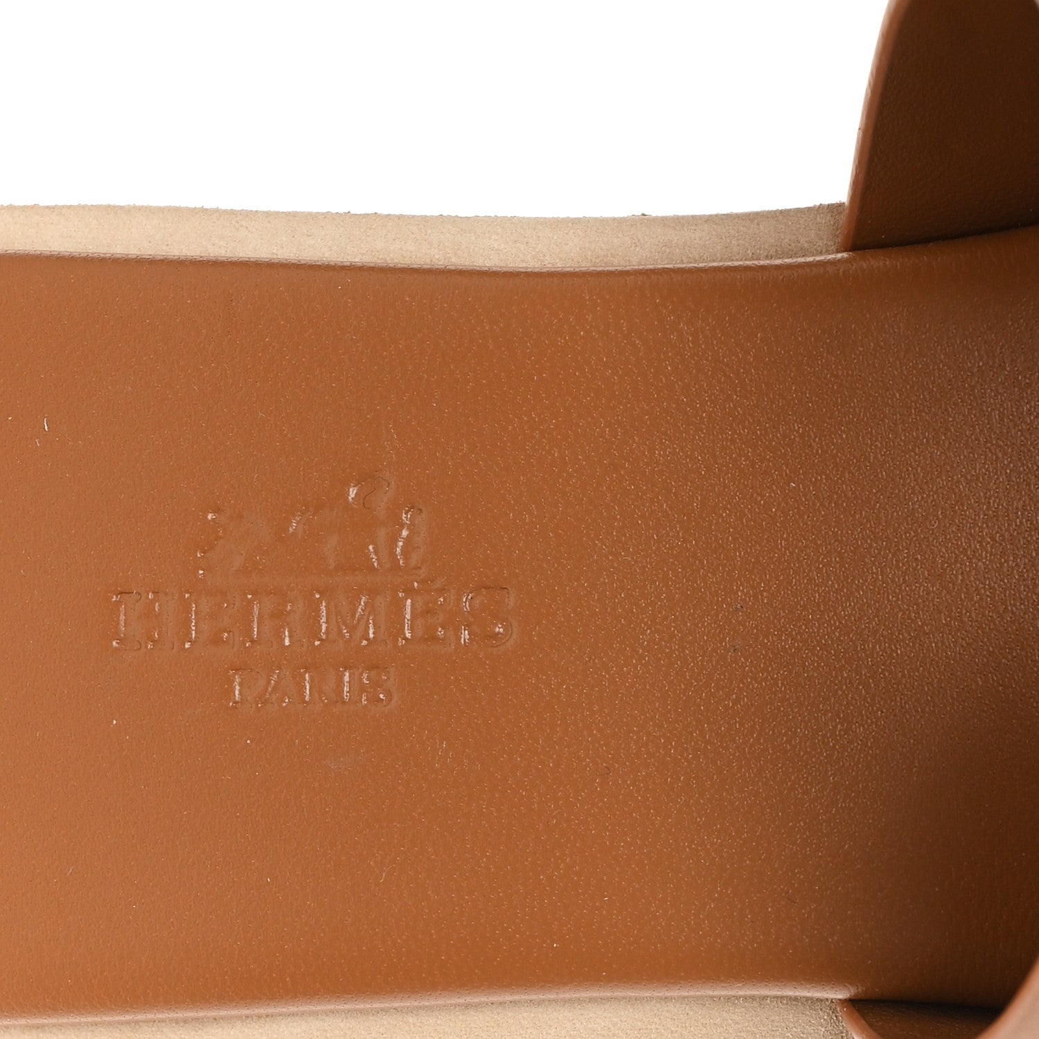 Hermes Calfskin Cork Eze 30 Sandals 37 Gold 8 of 10