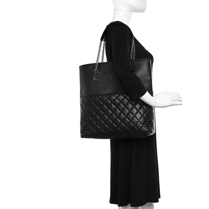 Chanel Caviar Quilted Urban Delight Tote Black Beige 2 of 13