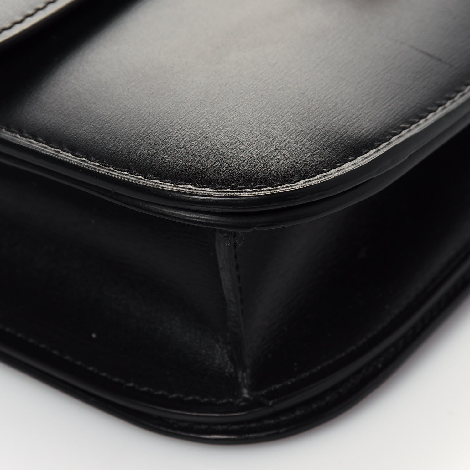Celine Box Calfskin Medium Classic Box Flap Bag Black 10 of 14