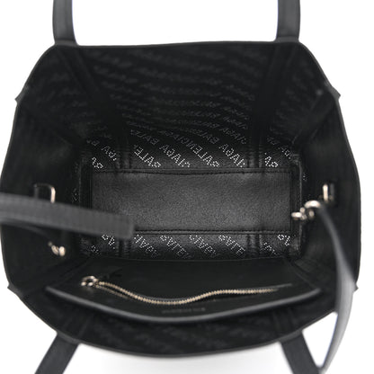 Balenciaga Smooth Calfskin Logo Perforated XXS Everyday Tote Black 5 of 12