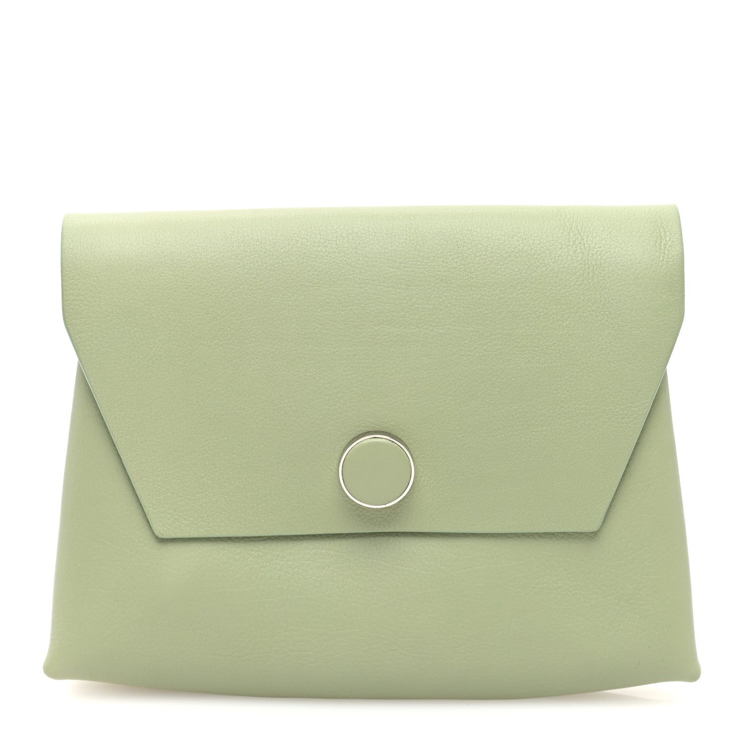 The Row Lambskin Nu Twin Envelope Clutch Dusty Green 1 of 6