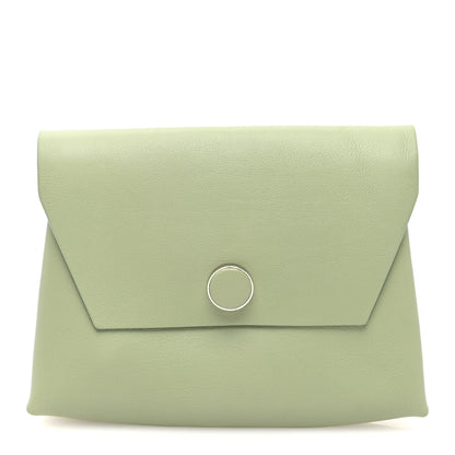 The Row Lambskin Nu Twin Envelope Clutch Dusty Green 1 of 6