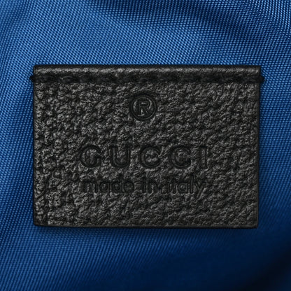 Gucci Econyl Nylon Monogram Off The Grid Headphone Case Guilted Blue Black 4 of 7