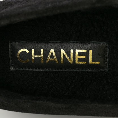 Chanel Suede Calfskin CC Loafers 36 Black 6 of 9
