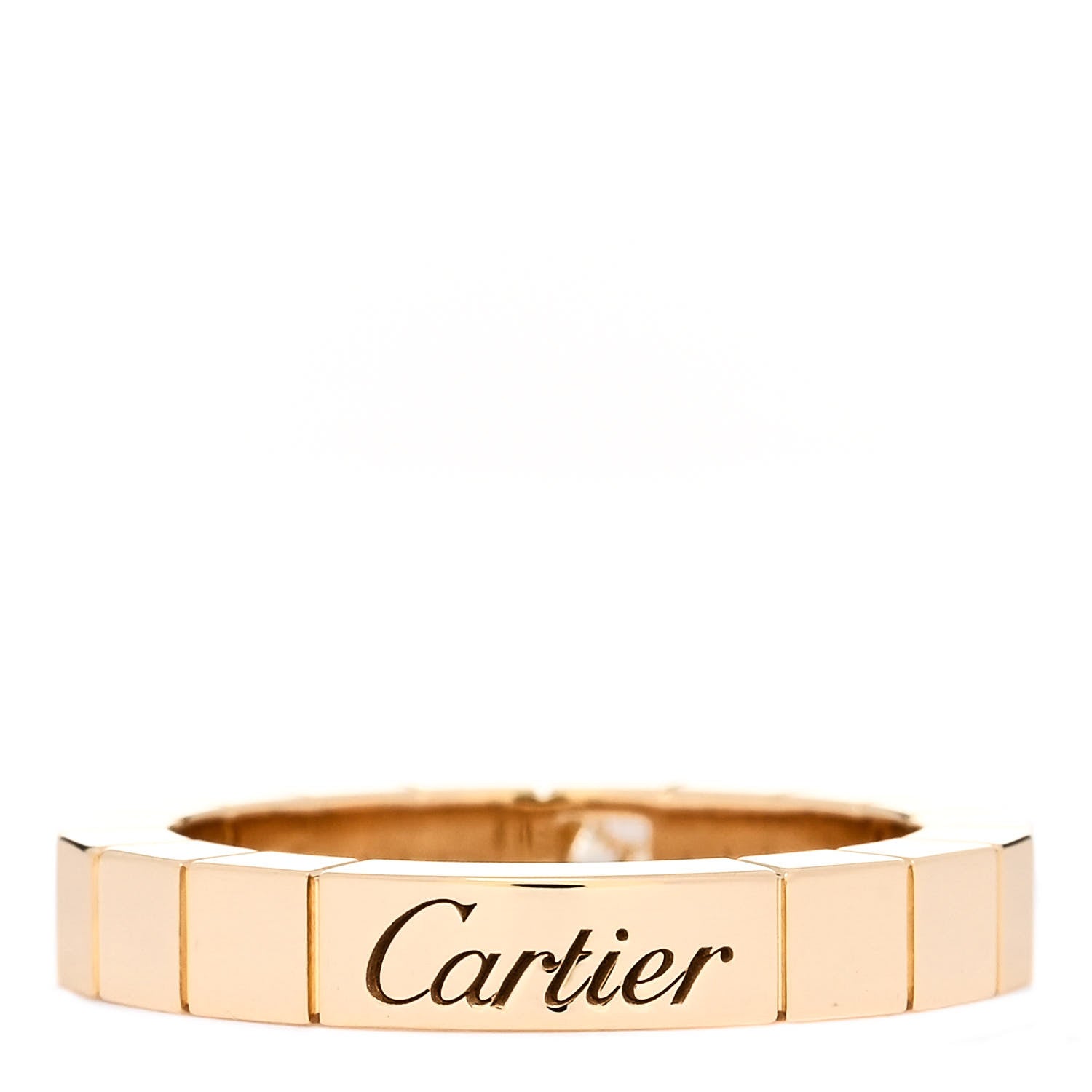 Cartier 18K Yellow Gold Diamond Lanieres Ring 47 4.25 3 of 5