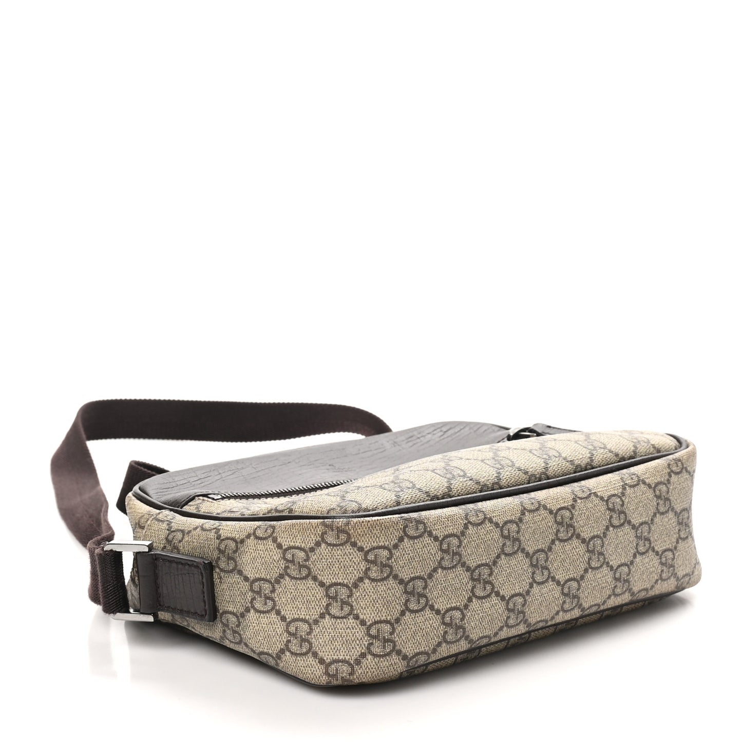 GG Plus Monogram Shoulder Bag Dark Brown