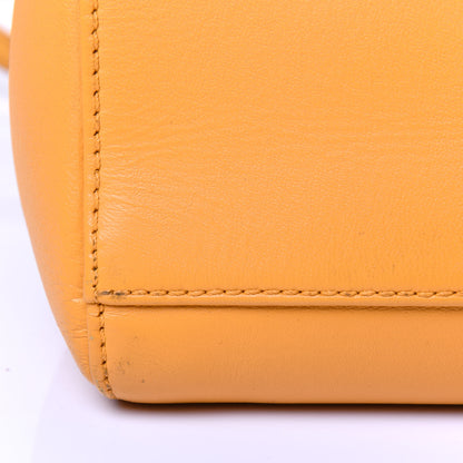 Fendi Nappa Mini Peekaboo Iconic Satchel Giallo Syrup 15 of 25
