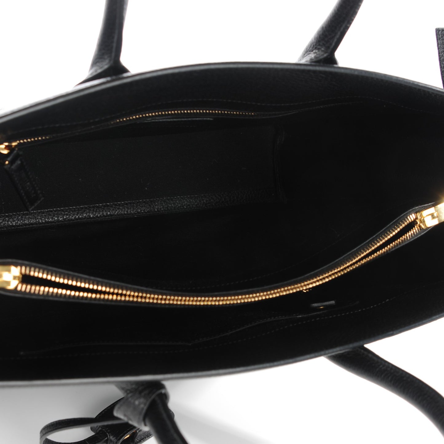 Grained Calfskin Large Sac De Jour Carryall Black