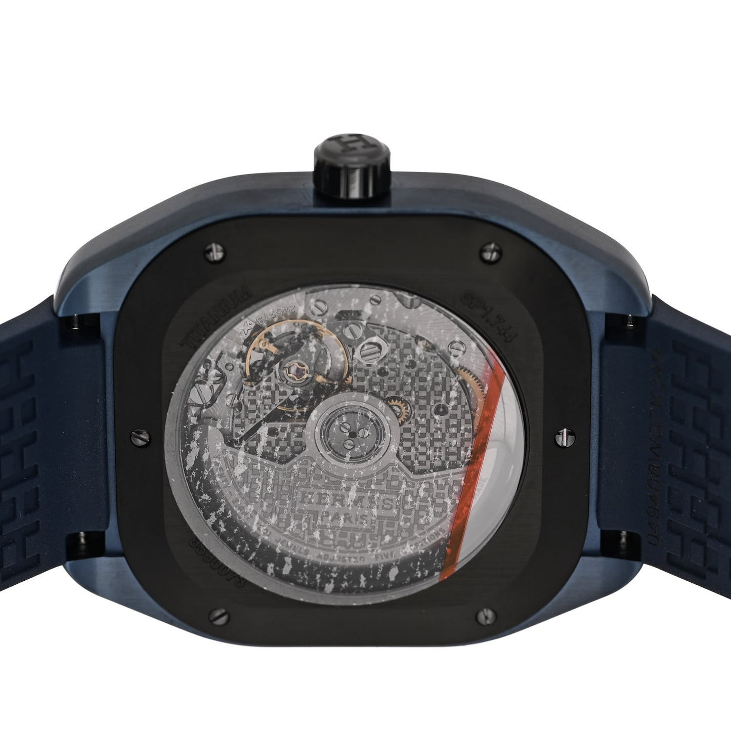 PVD Titanium Rubber 39mm H08 Automatic Watch Bleu Abysse