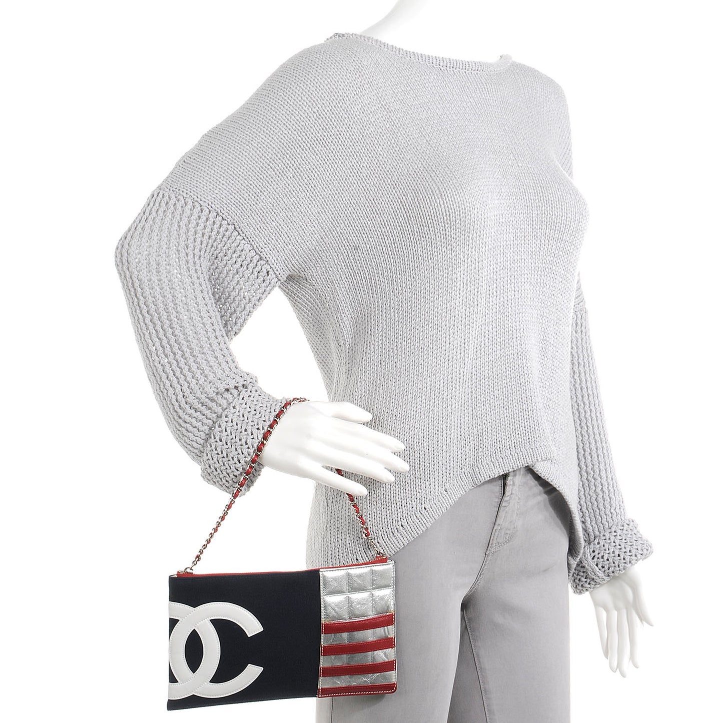 N°5 Foil Quilted Pochette