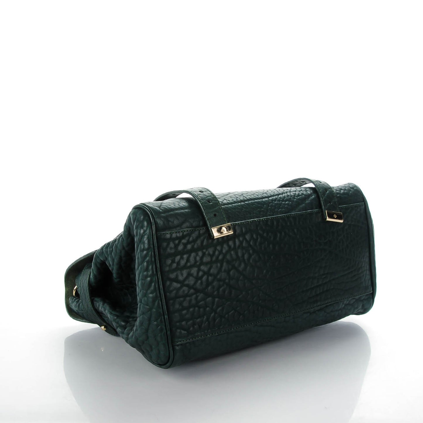 Shrunken Calfskin Medium Alexa Pheasant Green