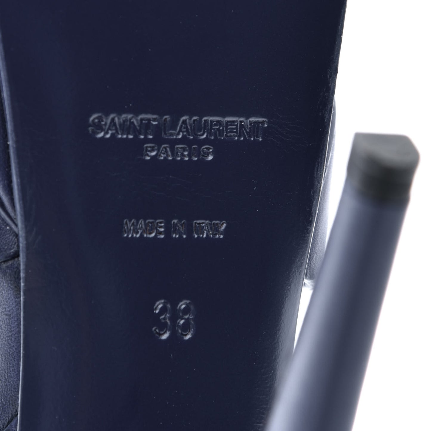 Calfskin Tribute 105 Platform Sandals 38 New Marine