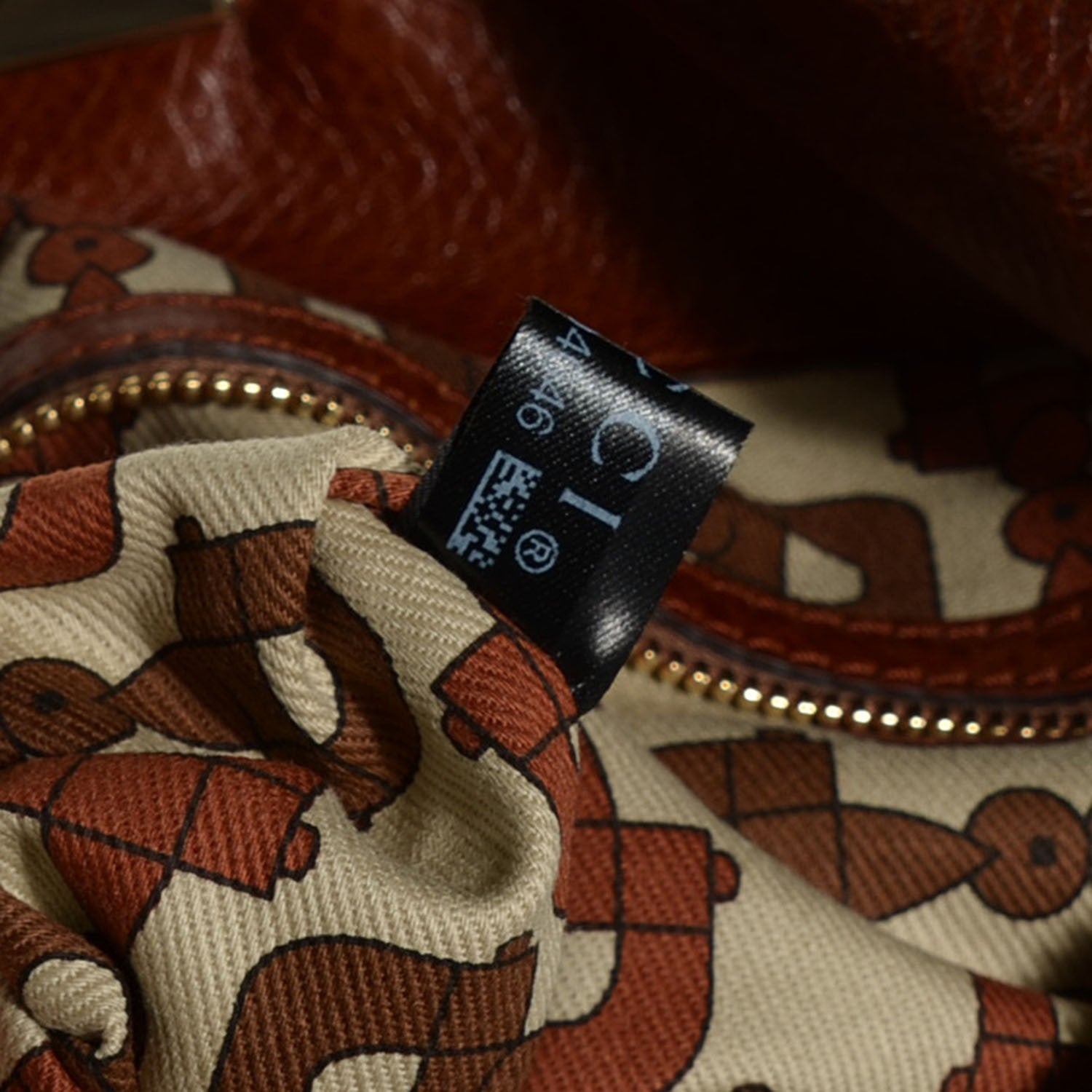 Gucci Calfskin Large Indy Top Handle Hobo Brown 9 of 10