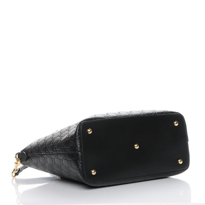 Gucci Guccissima Medium Signature Top Handle Bag Black 5 of 8