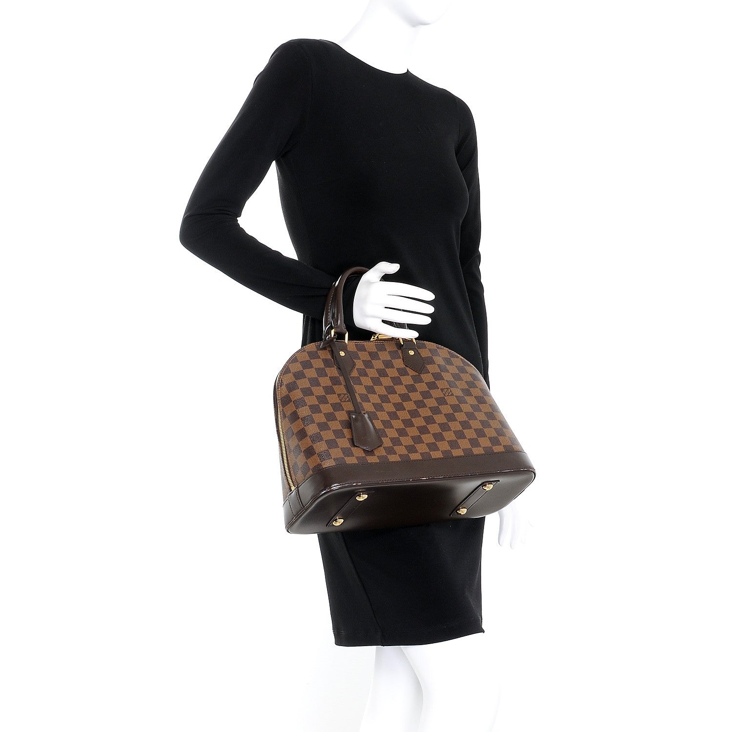 Louis Vuitton Damier Ebene Alma MM 2 of 12