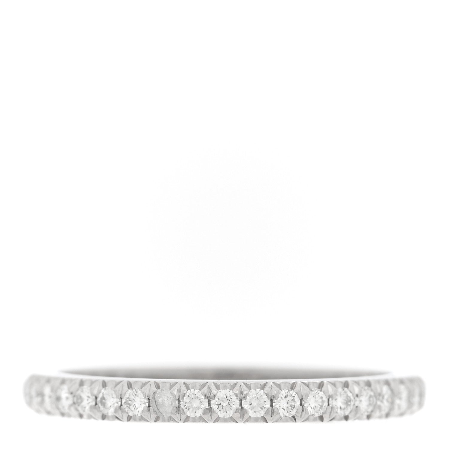 Tiffany Platinum Diamond Soleste Full Eternity Band Ring 50 5.25 1 of 6