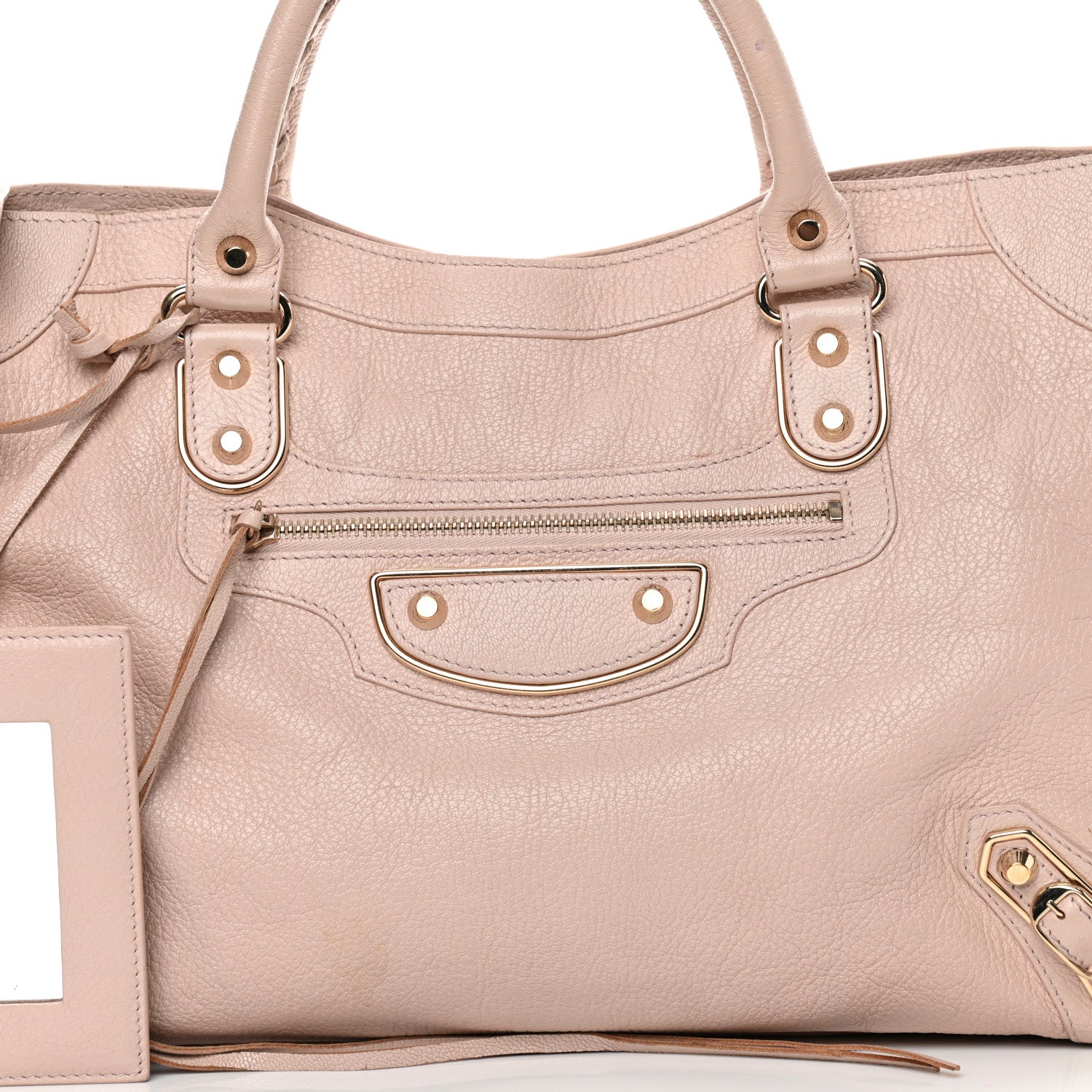 Balenciaga Chevre Gold Metallic Edge Hardware City Rose Aubepine Bois de Rose 8 of 16