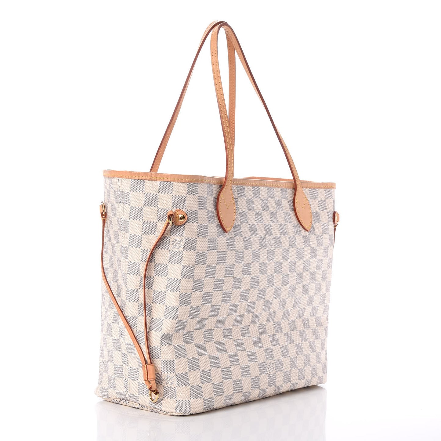 Damier Azur Neo Neverfull MM Rose Ballerine