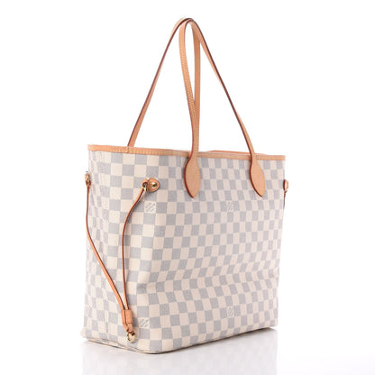Louis Vuitton Damier Azur Neo Neverfull MM Rose Ballerine 3 of 9