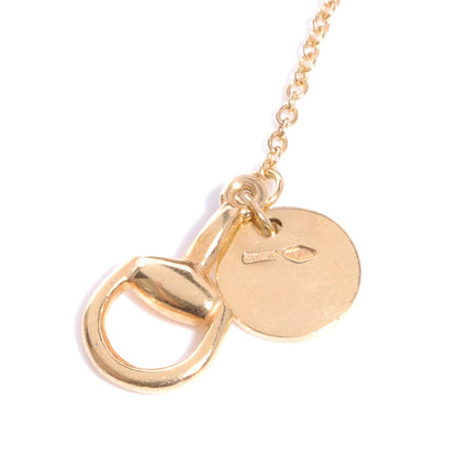 Gucci 18K Rose Gold Horsebit Lariat Necklace 6 of 6