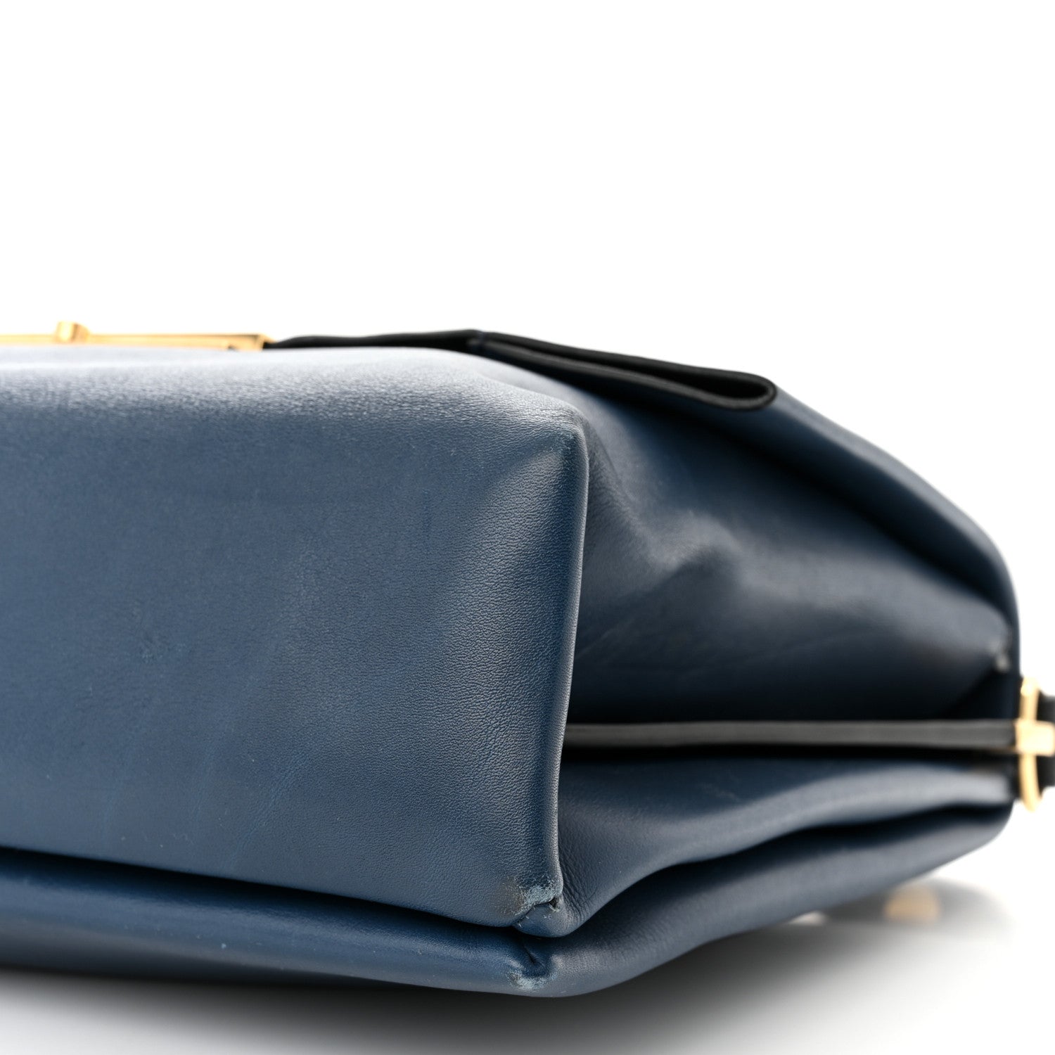 Celine Smooth Calfskin Blade Flap Navy 10 of 15
