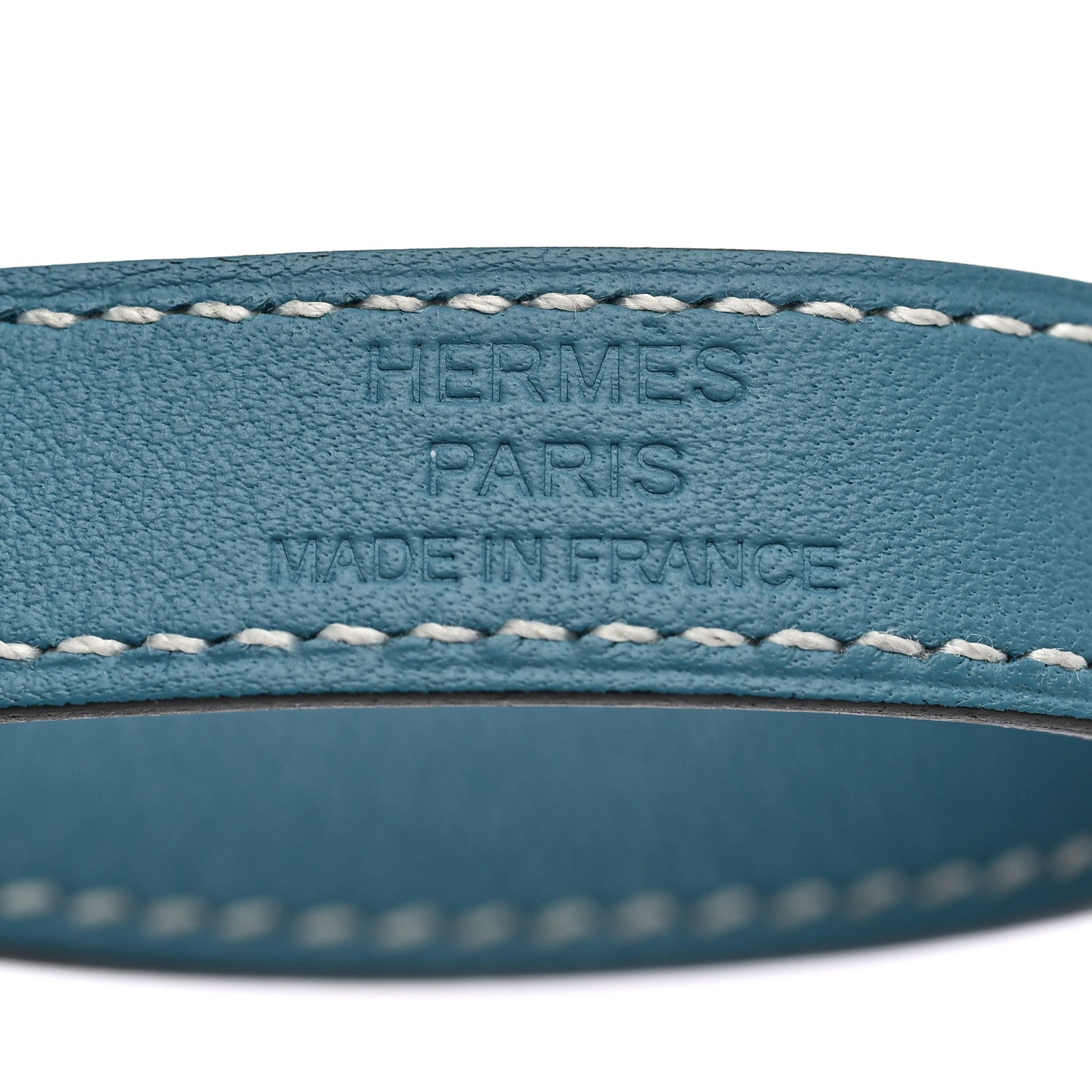 Hermes Swift Kelly Double Tour Bracelet T4 New Blue Jean 5 of 5
