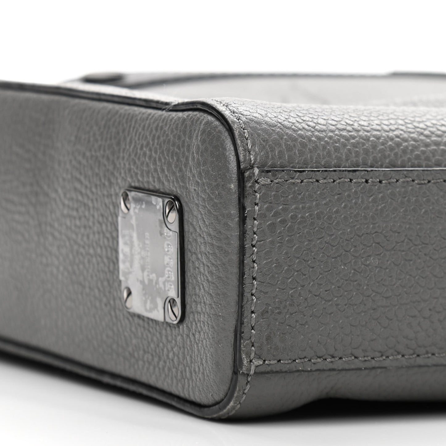 Calfskin Messenger Bag Charcoal