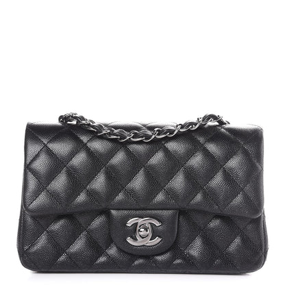 Chanel Iridescent Caviar Quilted Mini Rectangular Flap Black 1 of 13