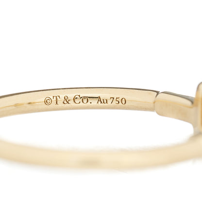 Tiffany 18K Yellow Gold T Wire Ring 54 6.75 4 of 5