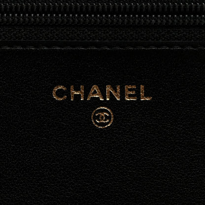 Chanel Caviar Quilted Boy Wallet On Chain WOC Black 6 of 11