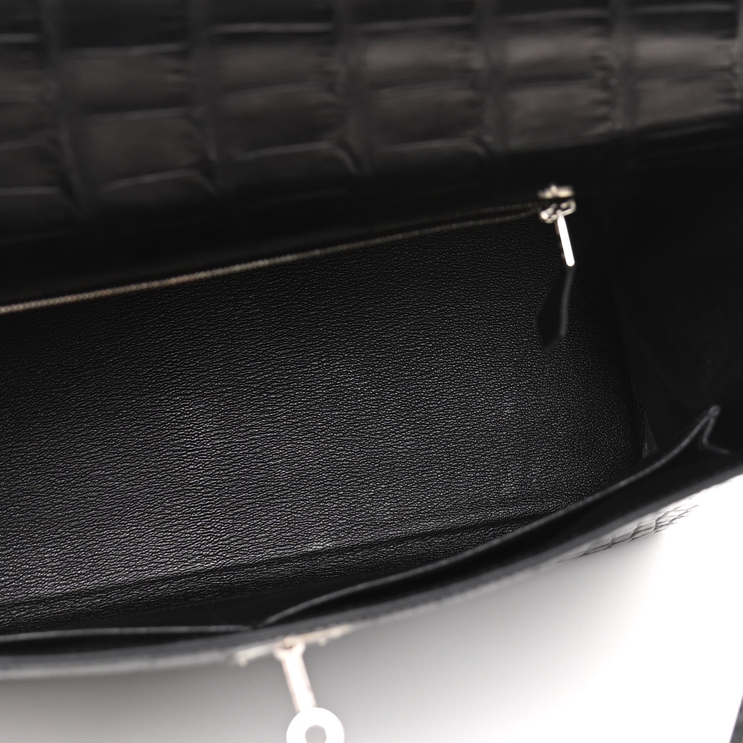 Hermes Matte Taurillon Clemence Box Kelly Retourne 35 Black 6 of 16