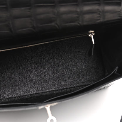 Hermes Matte Taurillon Clemence Box Kelly Retourne 35 Black 6 of 16