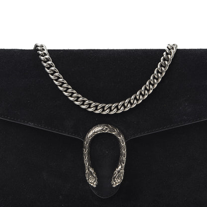 Gucci Suede Mini Dionysus Chain Wallet Black 9 of 9