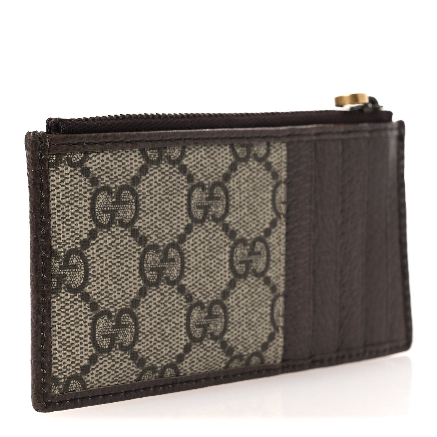 Gucci GG Supreme Monogram Web Ophidia Coin Case Brown 3 of 7