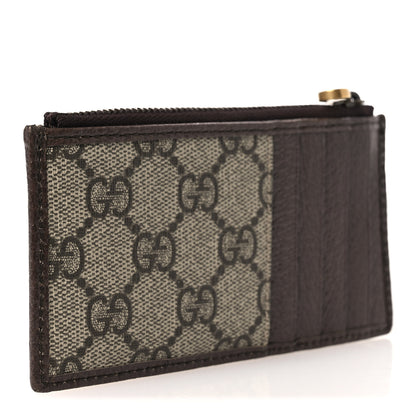 Gucci GG Supreme Monogram Web Ophidia Coin Case Brown 3 of 7